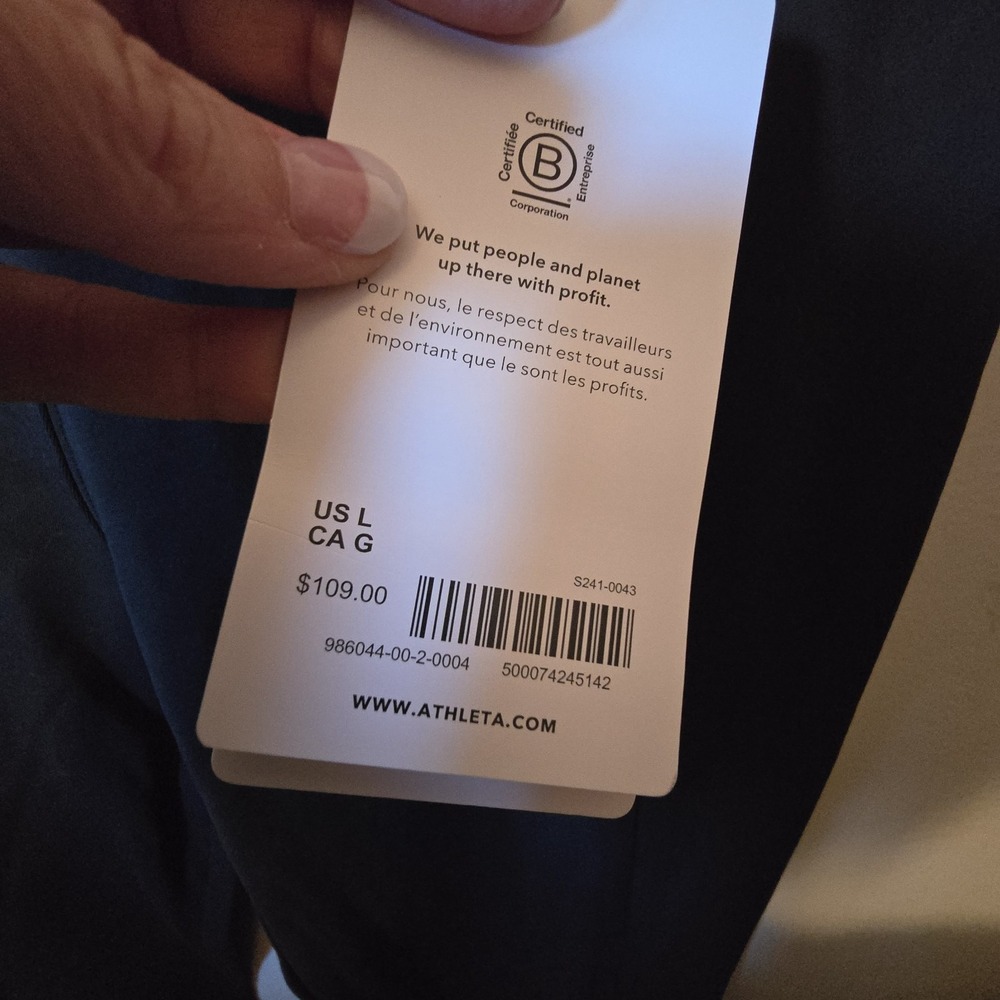Athleta NWT Delancey Flare Pants Women's LG Black #986044 Work Office Stretch - Picture 6 of 12